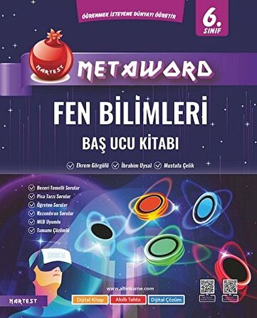 Nartest 6. Sınıf Fen Bilimleri Metaword Baş Ucu Kitabı Nartest Yayınları