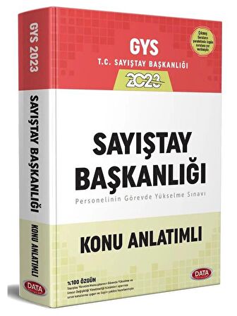 Data 2023 GYS Sayıştay Başkanlığı Personeli Konu Anlatımlı Görevde Yükselme Data Yayınları