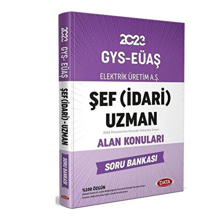 Data 2023 GYS EÜAŞ Şef (İdari) Uzman Alan Konuları Soru Bankası Görevde Yükselme Data Yayınları