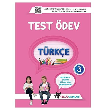 Sadık Uygun 3. Sınıf Türkçe Test Ödev Sadık Uygun Yayınları