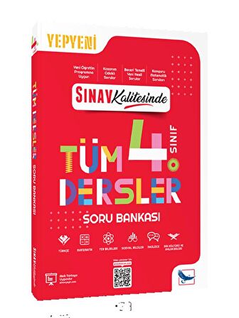 Sınav Kalitesinde 4. Sınıf Tüm Dersler Soru Bankası