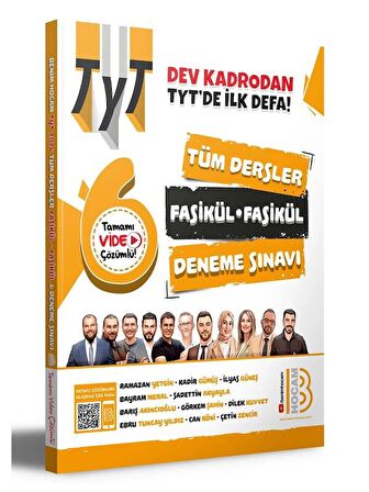 Benim Hocam TYT Tüm Dersler Fasikül Fasikül Çözümlü 6 Deneme