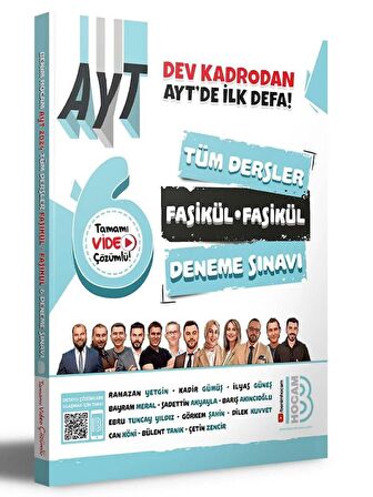 Benim Hocam AYT Tüm Dersler Fasikül Fasikül Çözümlü 6 Deneme