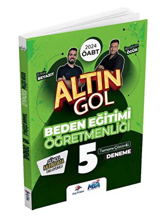 Dizgi Kitap 2024 ÖABT Beden Eğitimi Öğretmenliği Altın Gol 5 Deneme Çözümlü Dizgi Kitap