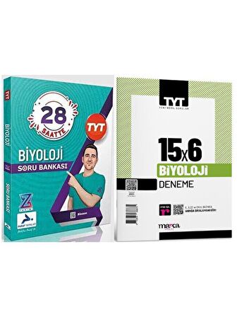 2024 Paraf TYT Biyoloji Soru Z Takımı ve Marka TYT Biyoloji 15x6 Deneme Seti