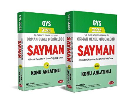 2023 Data GYS Orman Genel Müdürlüğü Sayman Konu Anlatımlı 1-2