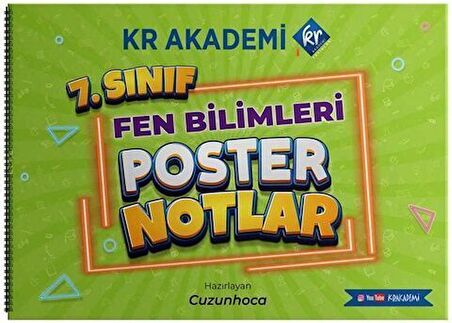 KR Akademi 7. Sınıf Fen Bilimleri Poster Notlar