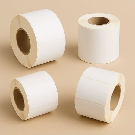 100x70 mm LAMİNE/TOP TERMAL ETİKET RULO HOTMELT TUTKAL / 500 LÜ SARIM/Ø 25 mm