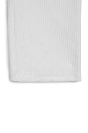 Beli Lastikli Ekru Kız Çocuk Eşofman Altı - Rahat Geniş Paça Kalın Kumaş 7-8-9-10-11-12-13-14 Yaş