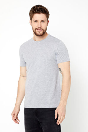 Erkek Çok Renkli T- Shirt Regular Fit Rahat Kesim Bisiklet Yaka Basic Tişört 