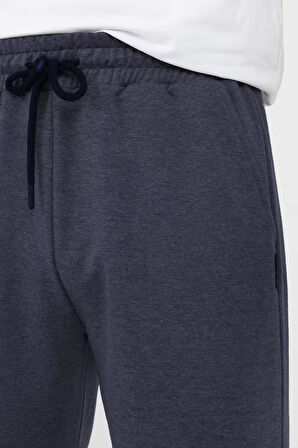 Antrasit Kapüşonlu Regular Fit Hırka Düz Paça Erkek Eşofman Takımı 3861