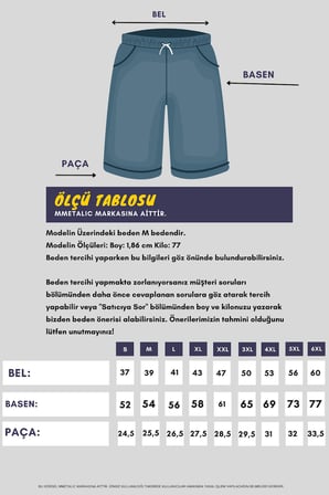 Erkek Siyah-Lacivert-Gri-Antrasit Yan Cepli Beli Lastikli Regular Fit Rahat Kesim 4'lü Şort