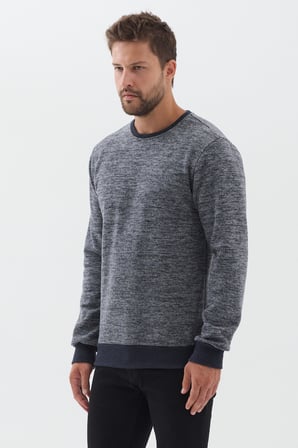 Erkek Bisiklet Yaka Pamuklu Basic Regular Fit Sweatshirt
