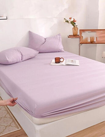 TOTEM Ranforce Pamuklu Yastık Kılıflı Lastikli Çarşaf Takımı 180 x 200 Battal Boy