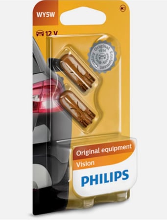 Philips T10 Turuncu Amber Dipsiz Tavan Park Plaka WY5W 2 Adet