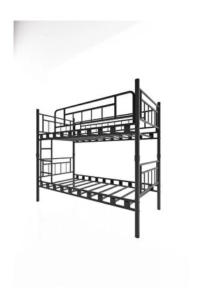 TOKYO YAVRULU GENÇ ÇOCUK YATAK ODASI METAL RANZA ve KARYOLA 90 x 200 CM - SİYAH