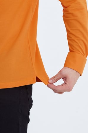 Erkek Polo Yaka Comfort Uzun Kollu Basic Tişört