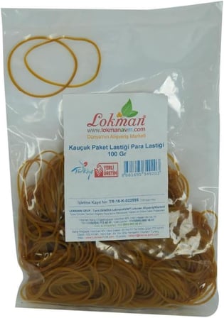 Kauçuk Paket Lastiği Para Lastiği 100 Gr Paket
