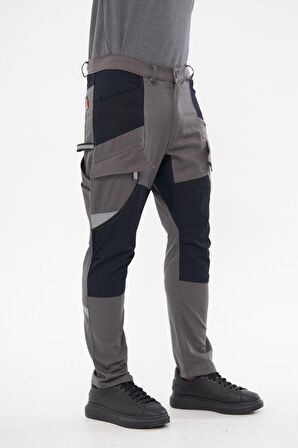 Orange Safety Harman Atak Pantolon Reflektörlü Warsaw Gri İş Pantolonu