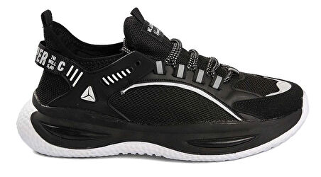 Erkek Siyah-Füme Sneaker Günlük Spor Ayakkabı