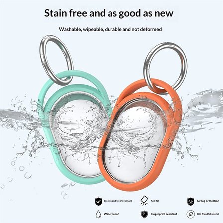 Xiaomi Tag Kılıf Metal Halkalı Anahtarlıklı Silikon Lila