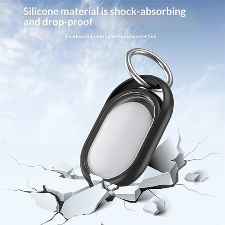 Xiaomi Tag Kılıf Metal Halkalı Anahtarlıklı Silikon Lila