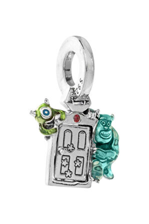 Sevimli Canavarlar Kapısı Charm | 925 Ayar Gümüş