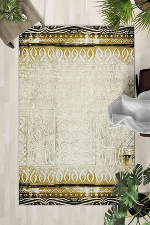 Kaymaz Taban Yıkanabilir Halı – Mutfak, Salon, Yatak Odası için Modern Dijital Baskı Halı (SLNHALI20