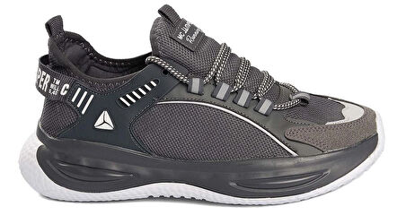 Erkek Siyah-Füme Sneaker Günlük Spor Ayakkabı
