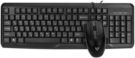 Blueforce KM-03 USB Kablolu Klavye Mouse Set Türkçe Q Siyah | Ergonomik Tasarım,USB Bağlantı, Sayısal Tuşlu Klavye, Optik Mouse, Windows Uyumlu, Siyah