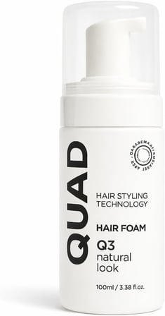 Hair Styling Technology Q3 Saç Köpüğü, Doğal Görünüm, Bukle Belirginleştirici Unisex Foam Styler, 100ml