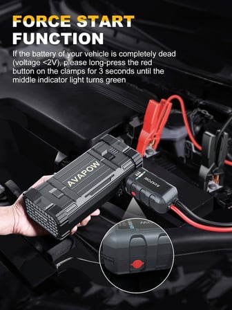 A28 3000A 23800mAH Jump Starter Taşınabilir Akü Takviye Kiti