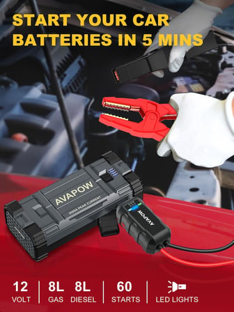 A28 3000A 23800mAH Jump Starter Taşınabilir Akü Takviye Kiti