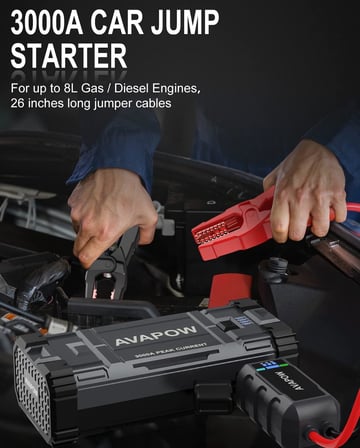 A28 3000A 23800mAH Jump Starter Taşınabilir Akü Takviye Kiti