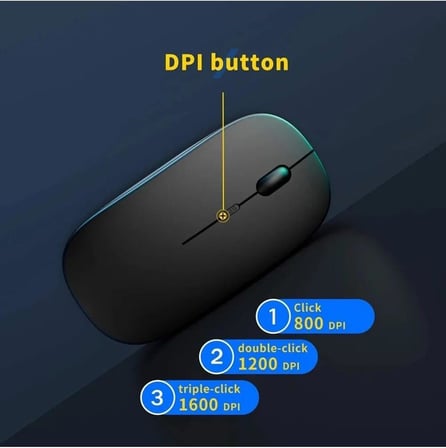 Huawei MatePad Pro 13.2" Tablet İçin Uyumlu Bluetooth Şarjlı 2.4Ghz Kablosuz Mouse Sessiz Tıklama