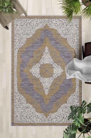 Kaymaz Taban Yıkanabilir Halı – Mutfak, Salon, Yatak Odası için Modern Dijital Baskı Halı (SLNHALI24
