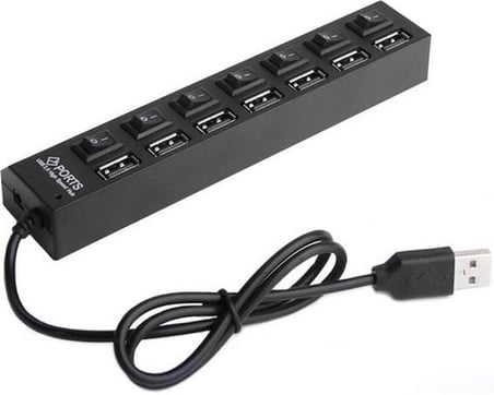Lunatic 7448 7 Port Usb Hub Switch 40 Cm Çoklayıcı Çoğaltıcı USB 2.0-480 Mbit/sn veri aktarım hızı