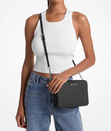 Jet Set Large Logo Crossbody Çapraz Askılı Omuz Çantası 35F8GTTC3B