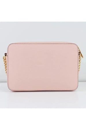 Kadın Jet Set Saffiano Pudra Pembe Deri Çapraz Omuz Çantası MK-35T8GTTC9L