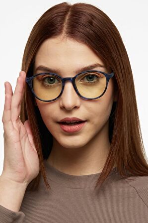 Mac Lacivert  Mavi Işık Korumalı Ekran Koruyucu Gözlük