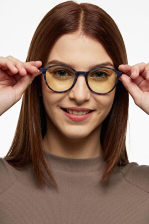 Mac Lacivert  Mavi Işık Korumalı Ekran Koruyucu Gözlük