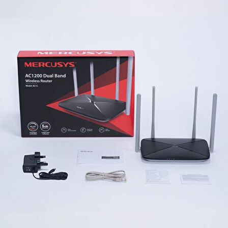 Mercusys AC12 4 Port 1200 Mbps Router - teşhir