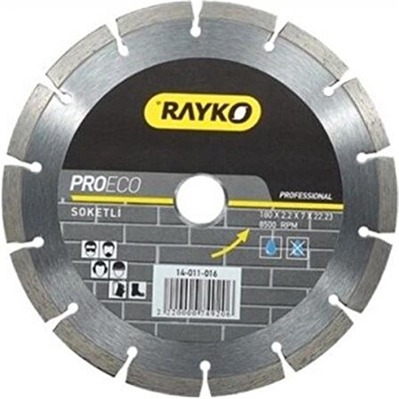 RAYKO PRO 230 MM SOKETLİ ELMAS TESTERE TUĞLA KİREMİT KESİCİ DİSK