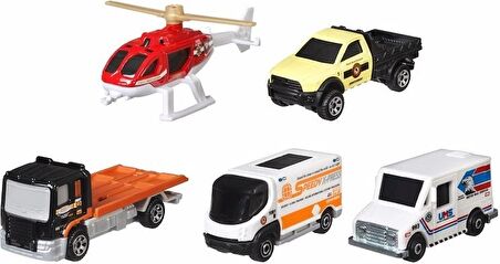 Matchbox Beşli Araba Seti City Adventure Iı GVY43