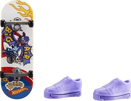 Hot Wheels Skate Parmak Kaykay ve Ayakkabı Paketleri Bıg Aır Bat HGT52