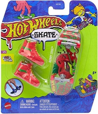 Hot Wheels Skate Parmak Kaykay ve Ayakkabı Berry Cool HVJ80