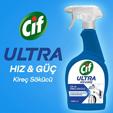 Ci̇f Ultra Hız &amp; Güç 1000 Ml Paket (3 Adet)