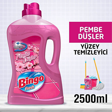 Bi̇ngo Fresh Pembe Düşler 2,5 Lt. Paket (3 Adet)