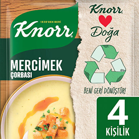 Knorr Süzme Merci̇mek çorbası 76 Gr Paket (10 Adet)