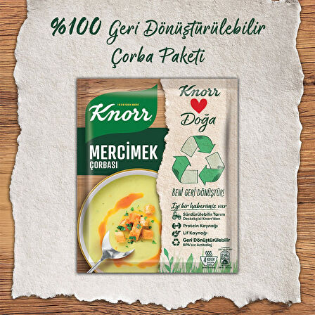 Knorr Süzme Merci̇mek çorbası 76 Gr Paket (10 Adet)